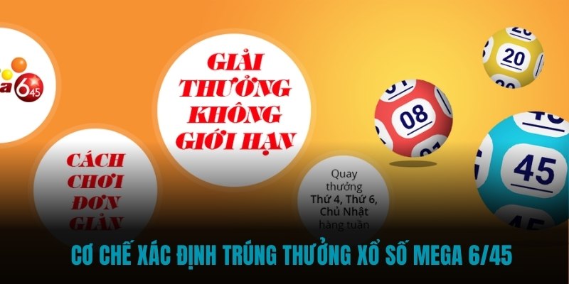 Cơ chế xác định trúng thưởng Xổ số MEGA 6/45