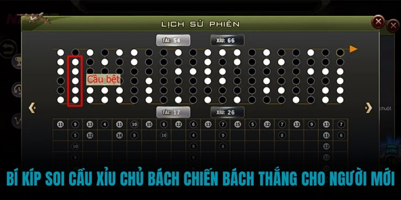 Bí kíp soi cầu xỉu chủ bách chiến bách thắng cho người mới