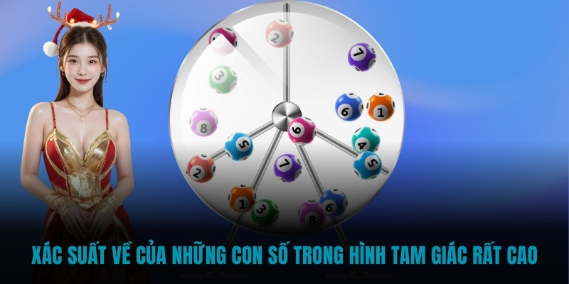 Xác suất về của những con số trong hình tam giác rất cao